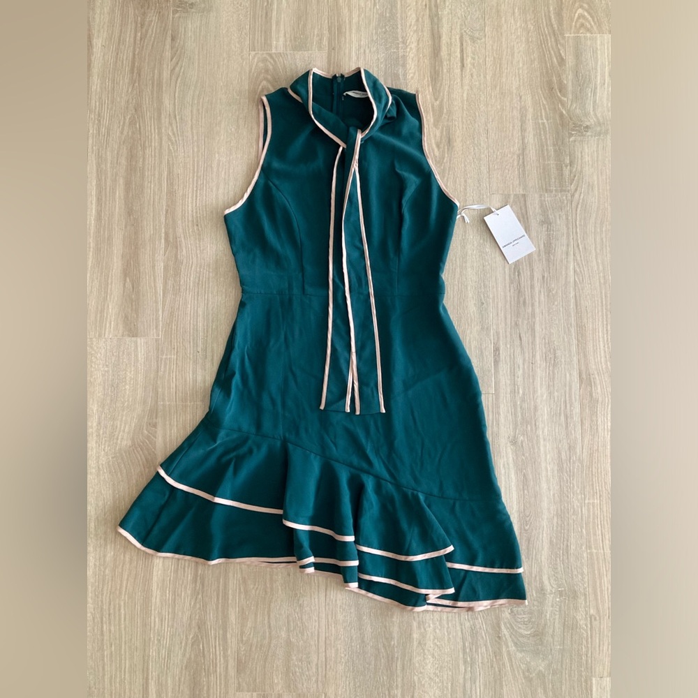 NWT Amanda Uprichard Green Liora Dress - Size Large